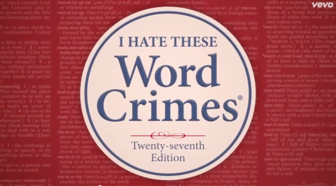 Picture from Weird Al Throws The Book At Language Slackers